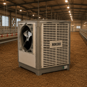 המחשת מצנן XIKOO בסככת בעלי חיים